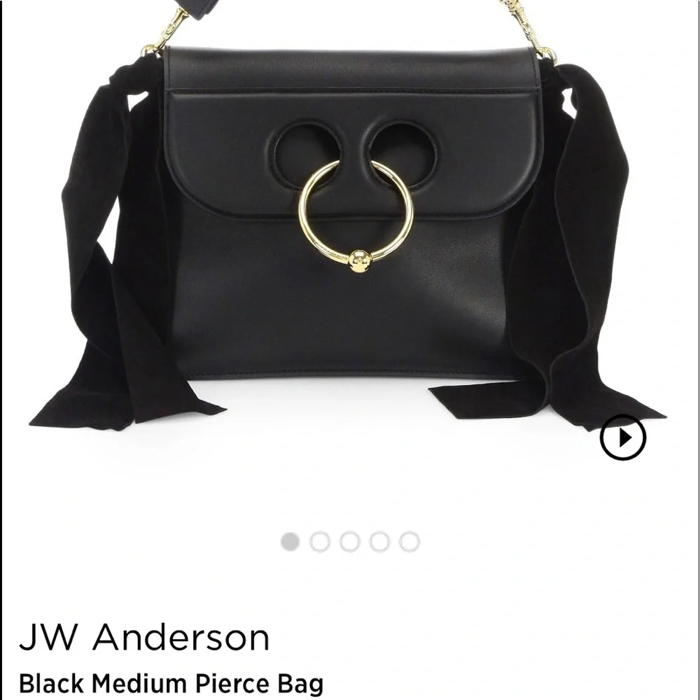 JW Anderson Medium Pierce Side Bows Detail Leather Bag - Picture 3 of 7